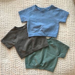 3 Cropped Athletic Tees